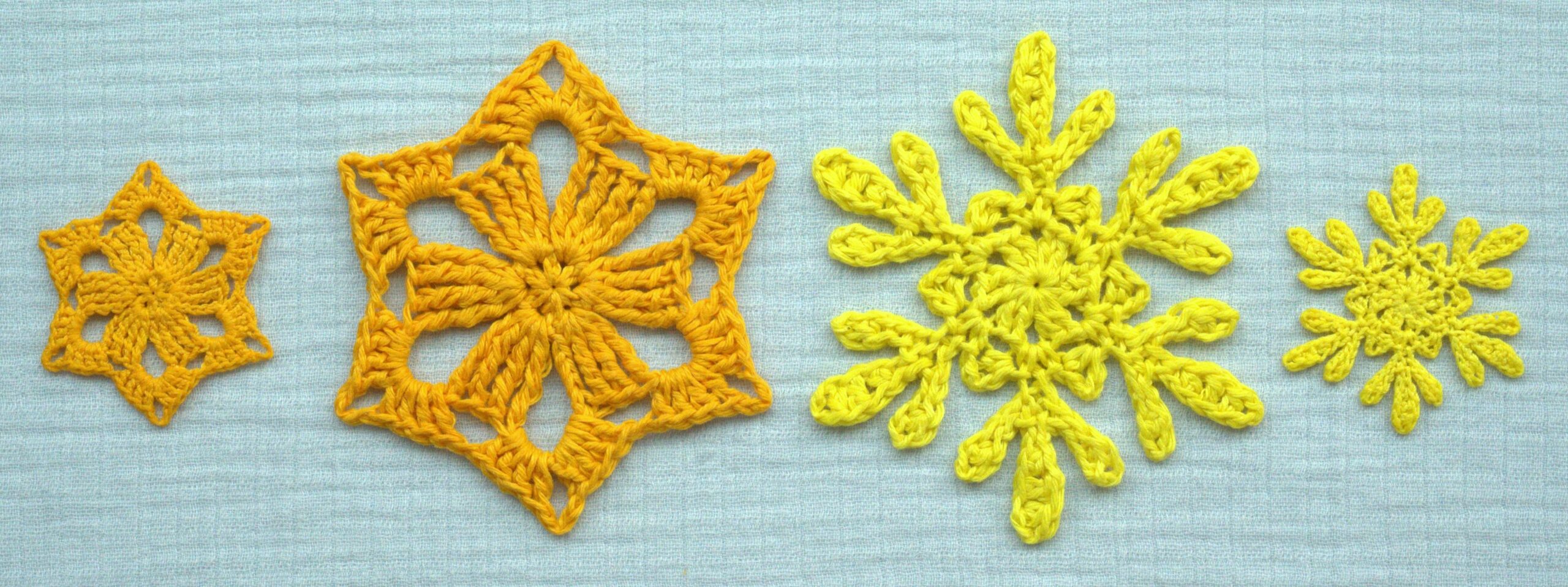 Goldfinch & Warbler Snowflakes; Snowfall 2023 CAL a Rainbow, Day 3